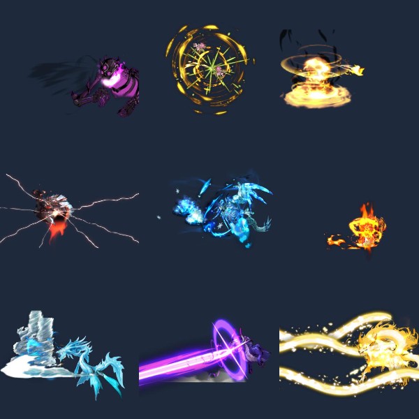 21套神话妖兽全屏大招