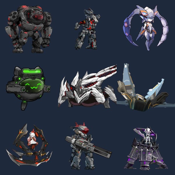 spine机器人立绘动作