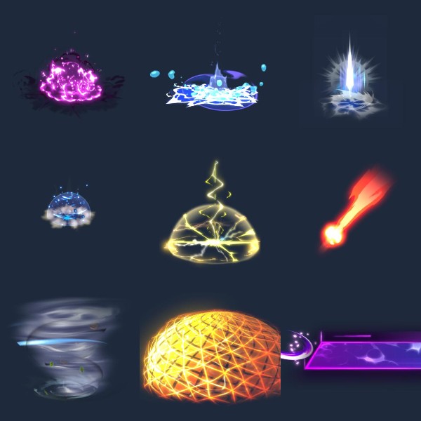 100套spine技能大招